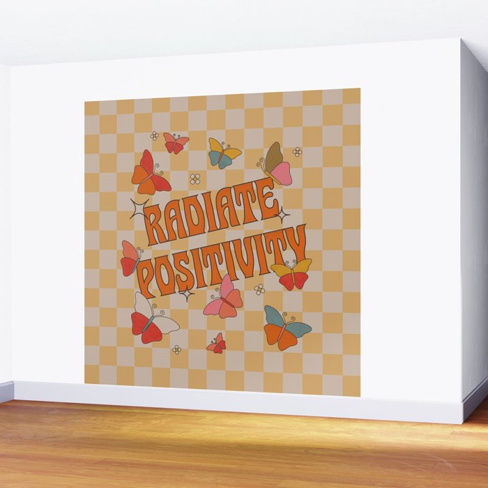 Radiate Positivity Butterflies Wall Mural Gallery Image 2