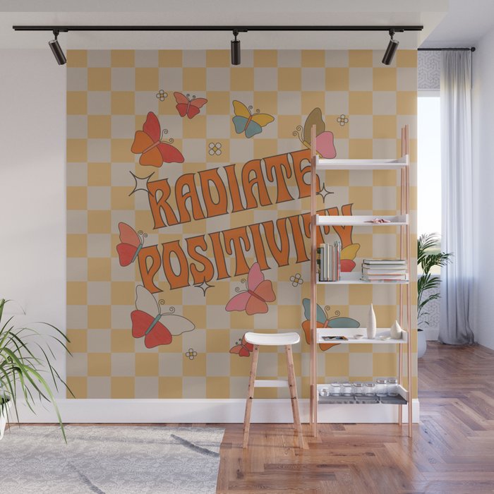 Radiate Positivity Butterflies Wall Mural Gallery Image 1