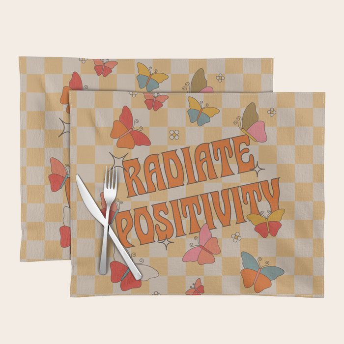 Radiate Positivity Butterflies Placemat Gallery Image 1