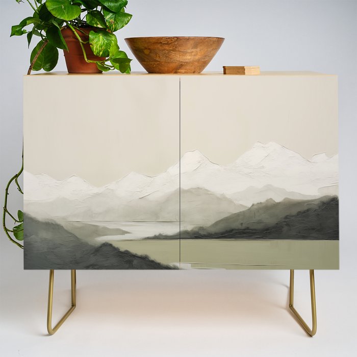 Sage Landscape Painting II Credenza Gallery Image 1