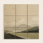 Sage Landscape Painting II Wood Wall Art Gallery Image 1