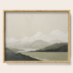 Sage Landscape Painting II Serving Tray Gallery Image 1