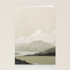 Sage Landscape Painting II Stationery Card Gallery Image 2