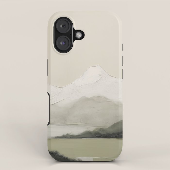 Sage Landscape Painting II iPhone Case Gallery Image 1
