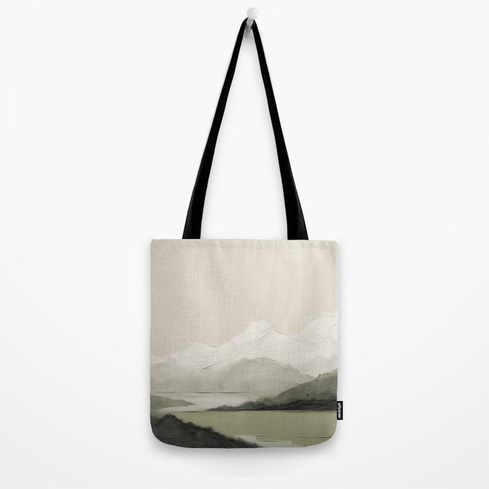 Sage Landscape Painting II Tote Bag Gallery Image 2
