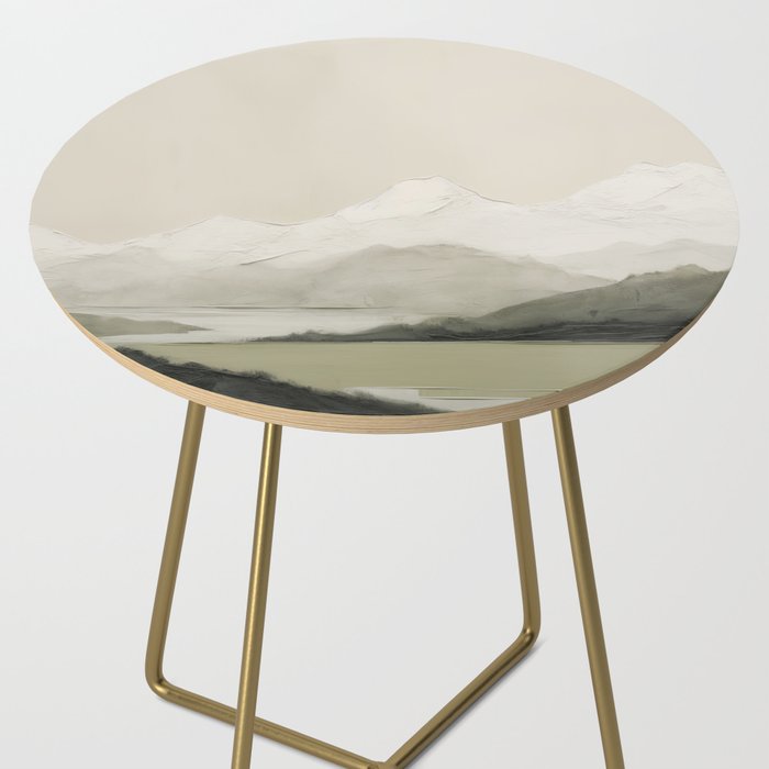 Sage Landscape Painting II Side Table Gallery Image 2