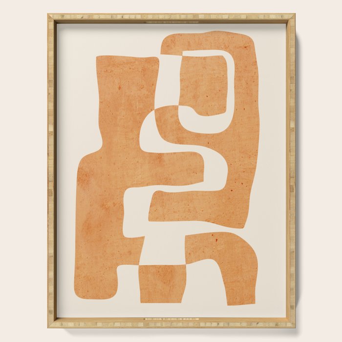 Abstract Shapes Modern Art 24 Serving Tray Gallery Image 1