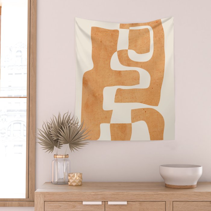 Abstract Shapes Modern Art 24 Wall Tapestry Gallery Image 2