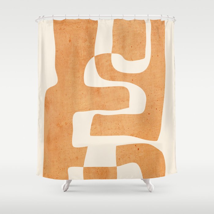 Abstract Shapes Modern Art 24 Shower Curtain Gallery Image 1