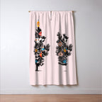 Retro Christmas tree no3 Window Curtain Gallery Image 3