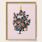 Retro Christmas tree no3 Serving Tray Gallery Image 1