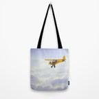 J-3 Piper Cub Aircraft Tote Bag Gallery Image 2