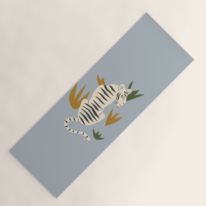 White Tiger Yoga Mat Gallery Image 1