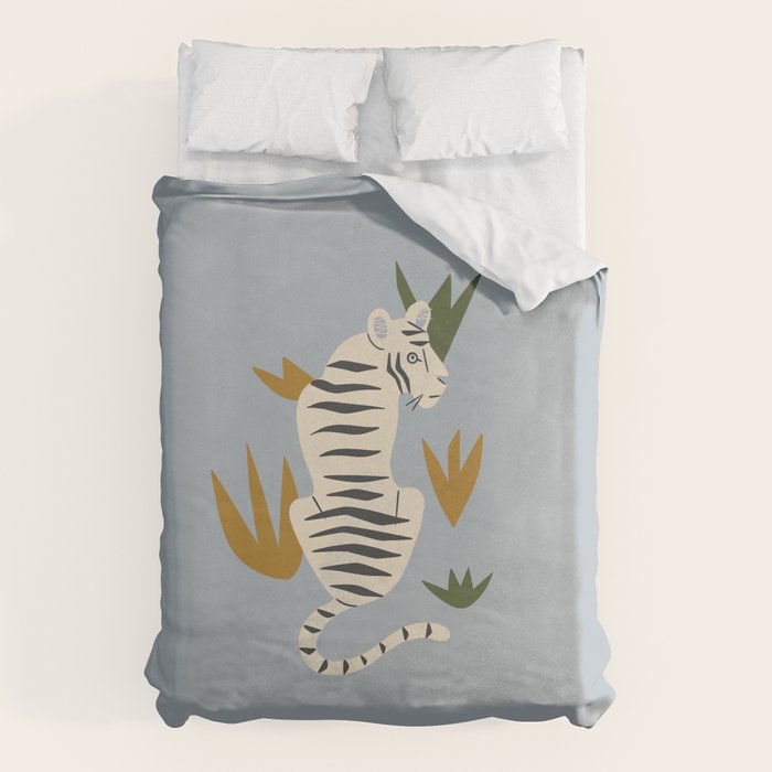 White Tiger Duvet Cover Gallery Image 1