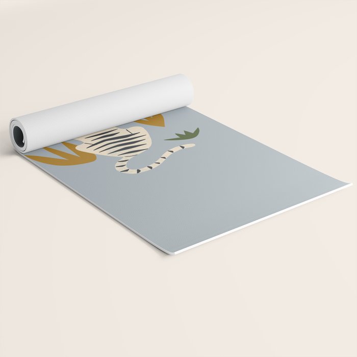 White Tiger Yoga Mat Gallery Image 2
