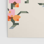 pixel folk ornaments floral embroidery Poster Gallery Image 3