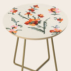 pixel folk ornaments floral embroidery Side Table Gallery Image 2