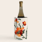 pixel folk ornaments floral embroidery Wine Chiller Gallery Image 1