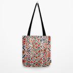 Bokhara Nim Suzani Southwest Uzbekistan Embroidery Print Tote Bag Gallery Image 2
