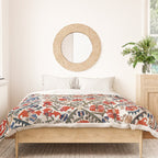 Bokhara Nim Suzani Southwest Uzbekistan Embroidery Print Duvet Cover Gallery Image 3
