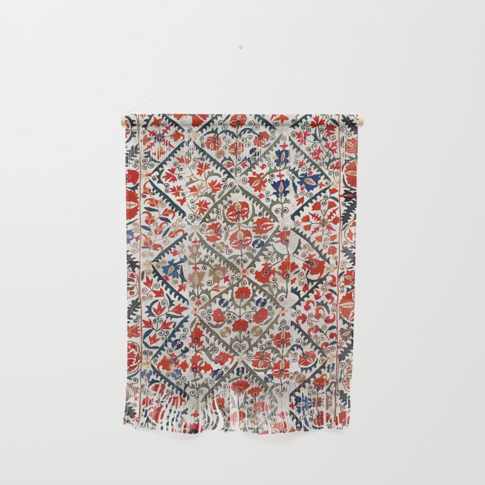 Bokhara Nim Suzani Southwest Uzbekistan Embroidery Print Wall Hanging Gallery Image 1