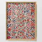 Bokhara Nim Suzani Southwest Uzbekistan Embroidery Print Serving Tray Gallery Image 1