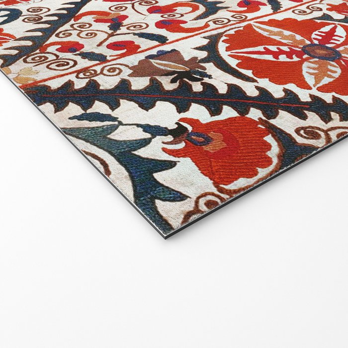Bokhara Nim Suzani Southwest Uzbekistan Embroidery Print Welcome Mat Gallery Image 2