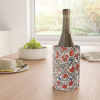 Bokhara Nim Suzani Southwest Uzbekistan Embroidery Print Wine Chiller Gallery Image 4
