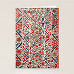 Bokhara Nim Suzani Southwest Uzbekistan Embroidery Print Stationery Card Gallery Image 2