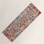 Bokhara Nim Suzani Southwest Uzbekistan Embroidery Print Yoga Mat Gallery Image 1