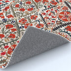 Bokhara Nim Suzani Southwest Uzbekistan Embroidery Print Rug Gallery Image 4