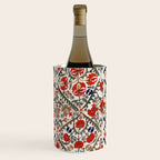Bokhara Nim Suzani Southwest Uzbekistan Embroidery Print Wine Chiller Gallery Image 1