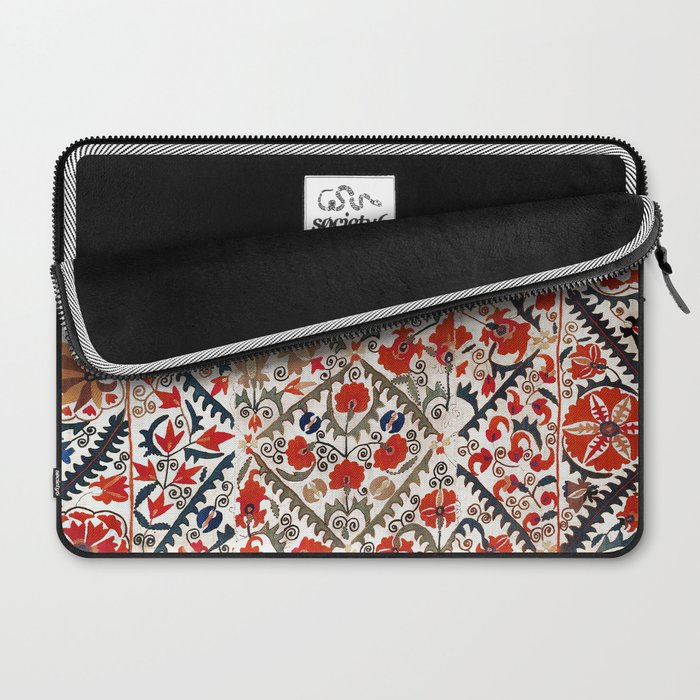 Bokhara Nim Suzani Southwest Uzbekistan Embroidery Print Laptop Sleeve Gallery Image 2