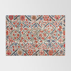 Bokhara Nim Suzani Southwest Uzbekistan Embroidery Print Rug Gallery Image 2