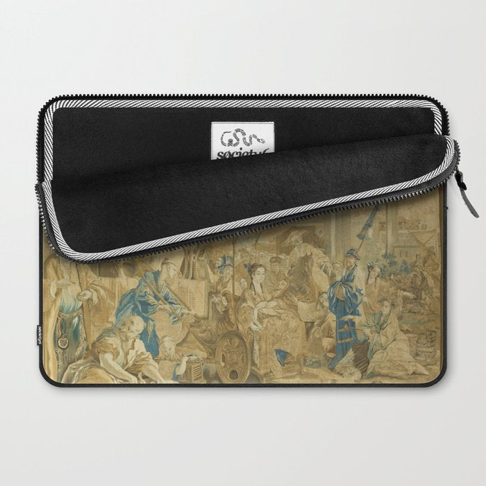 Antique 18th Century 'Chinese Fair' French Beauvais Tapestry Francois Boucher Laptop Sleeve Gallery Image 2