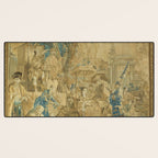Antique 18th Century 'Chinese Fair' French Beauvais Tapestry Francois Boucher Desk Mat Gallery Image 3