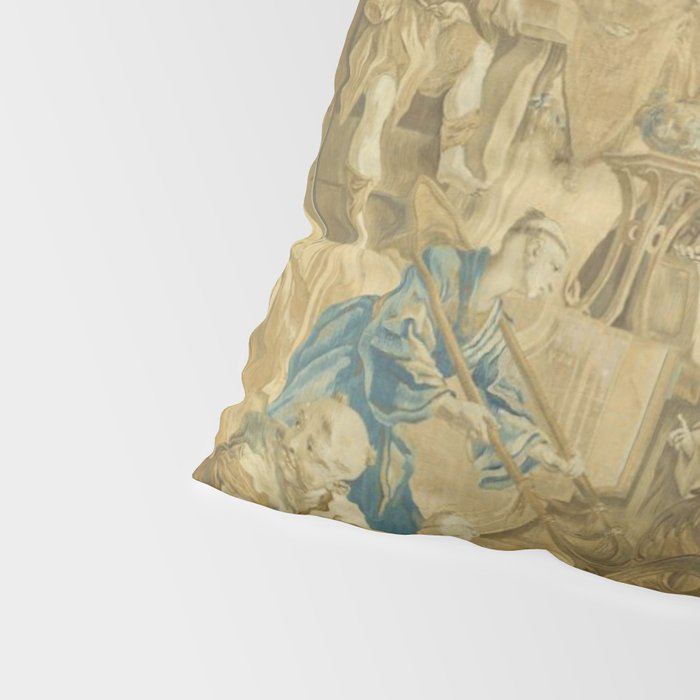 Antique 18th Century 'Chinese Fair' French Beauvais Tapestry Francois Boucher Pillow Sham Gallery Image 4