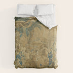 Antique 18th Century 'Chinese Fair' French Beauvais Tapestry Francois Boucher Duvet Cover Gallery Image 6