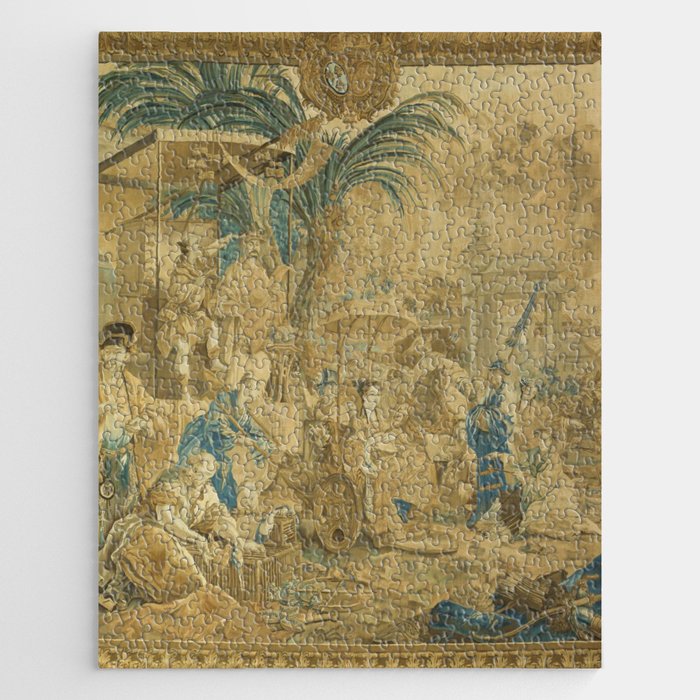 Antique 18th Century 'Chinese Fair' French Beauvais Tapestry Francois Boucher Jigsaw Puzzle Gallery Image 1