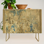 Antique 18th Century 'Chinese Fair' French Beauvais Tapestry Francois Boucher Credenza Gallery Image 1
