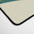 mid century geometric shapes painted abstract III Desk Mat Gallery Image 4