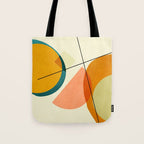 mid century geometric shapes painted abstract III Tote Bag Gallery Image 1
