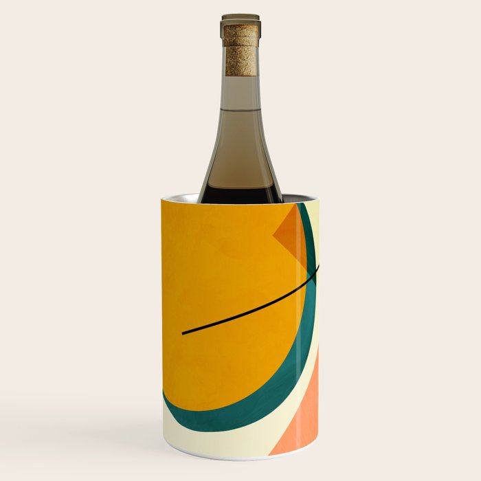 mid century geometric shapes painted abstract III Wine Chiller Gallery Image 2