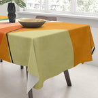 mid century geometric shapes painted abstract III Tablecloth Gallery Image 3