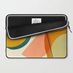 mid century geometric shapes painted abstract III Laptop Sleeve Gallery Image 2