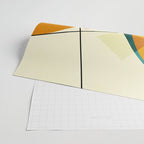 mid century geometric shapes painted abstract III Wrapping Paper Gallery Image 2