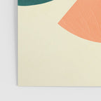 mid century geometric shapes painted abstract III Poster Gallery Image 3