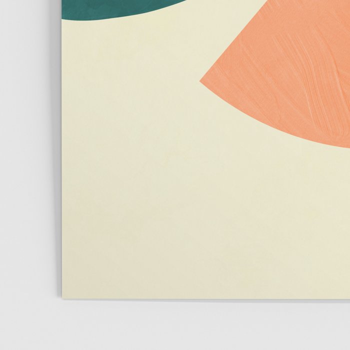 mid century geometric shapes painted abstract III Poster Gallery Image 3