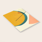 mid century geometric shapes painted abstract III Notebook Gallery Image 3