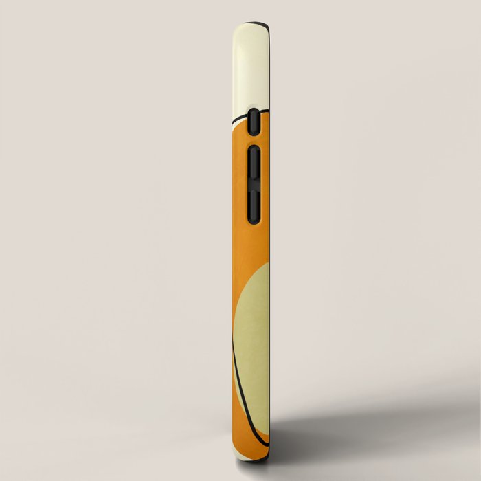 mid century geometric shapes painted abstract III iPhone Case Gallery Image 2